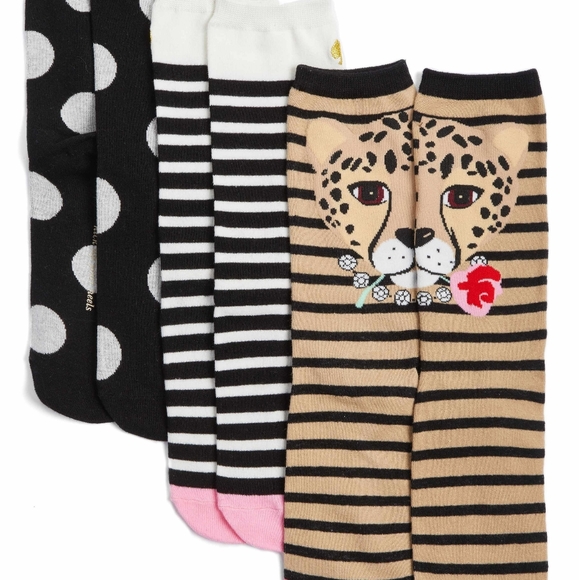 NEW! Kate Spade 3 pk of Socks - Picture 2 of 4